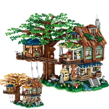 LOZ – Mini blocs de construction pour enfants, 1033 pièces, nouveau produit, maison dans un arbre, modèle de scène à assembler, jouets pour enfants, cadeau d'anniversaire, 4761