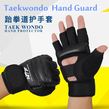 

New Adult Kids Children half finger Boxing Gloves Mitts Sanda Karate Sandbag Taekwondo Protector Gloves semi-finger mma gloves