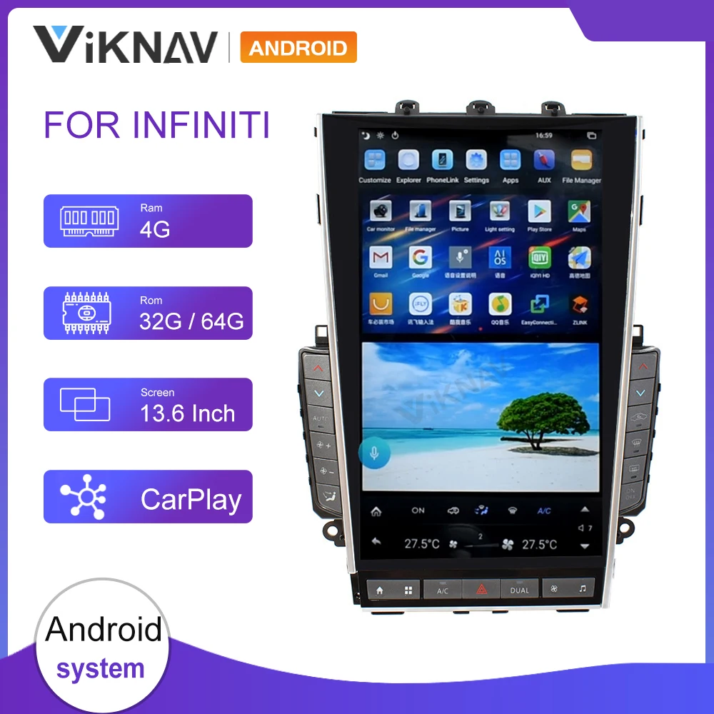 

Mark 5 car radio for infiniti q50 q50l q60 q60s 2012 2013 2014 2015 2016 2017 2018 2019 2020 2021 RHD LHD android auto head unit