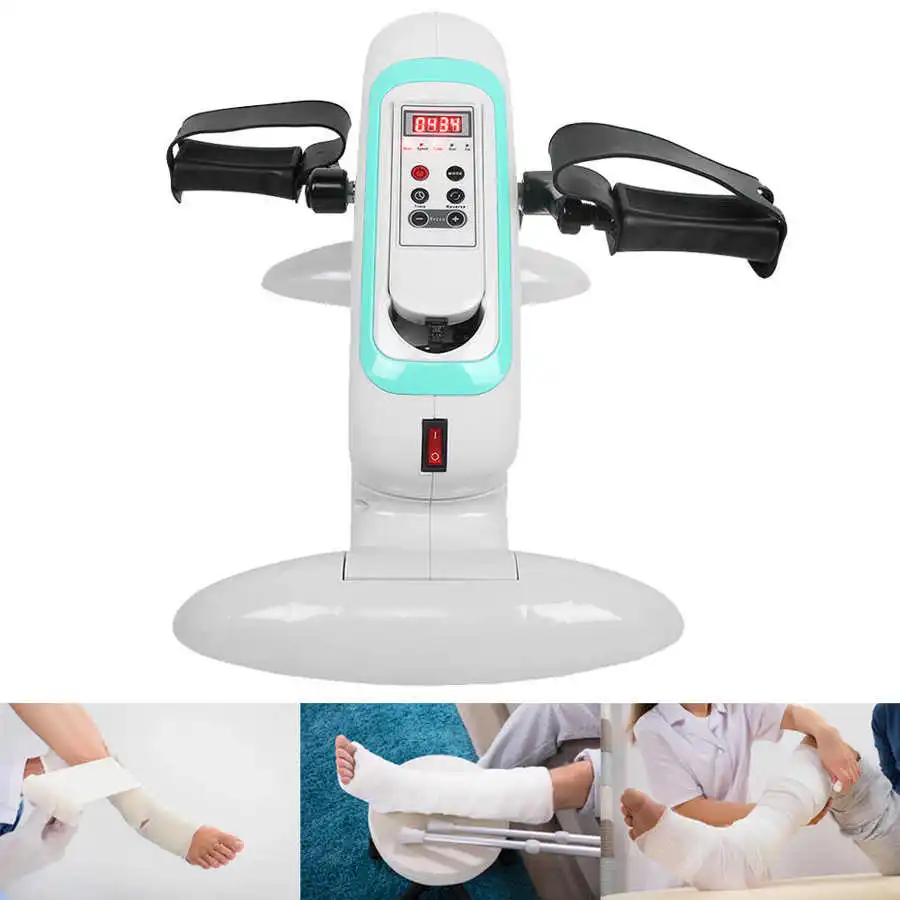 Electric Rehabilitation Machine Elderly Leg Arm Exercise Training Bike Body Recovery Fitness Slimming with LCD Screen EU Plug 2