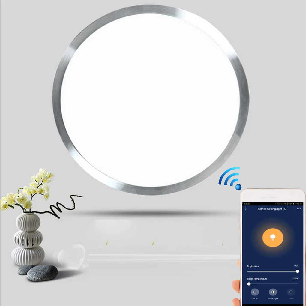 Умный современный потолочный светильник с Wi-Fi голосовым управлением, светодиодный потолочный светильник для гостиной, спальни, кухни