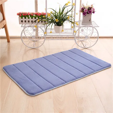 blue 50*80 см большой коврик из пены с эффектом памяти, впитывающий нескользящий коврик, коврик для ванной комнаты, коврик для ванной, домашний декор, ковер, Прямая поставка# B30 - Цвет: blue