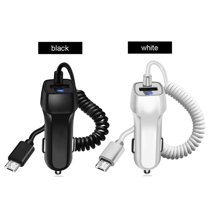 1pc Car Charger Car USB Quick Charger 3.0 For Xiaomi Car Charger For Mobile Phone Micro Type C Fast Cable For iPhone Chargers