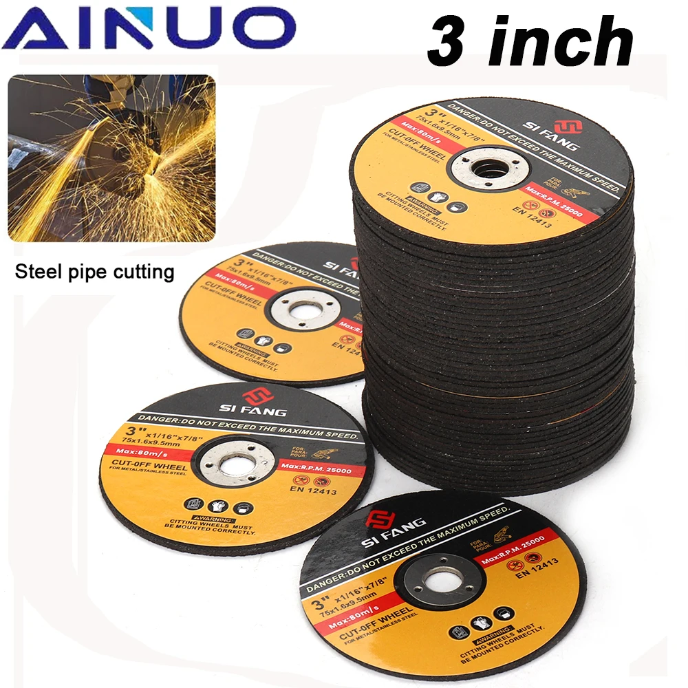 75mm Cut Off Wheels Metal & Stainless Cutting Discs Flap Sanding Grinding Discs Blade Angle Grinder Wheel 5Pcs -50Pcs