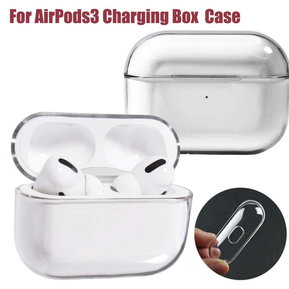 Чехол для наушников AirPods Pro 2020 беспроводной Легкий зарядки защитный прозрачный