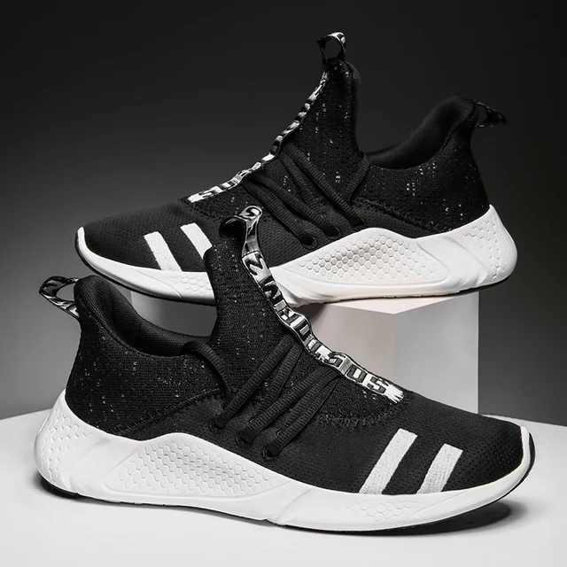 US $21.00 2019 new Men Running Shoes Shock Absorption Cushion Breathable Lightweight Comfortable Footwear Out