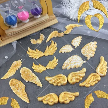 

1Pcs Angel Wing Feather Sharp 3D Silicone Cake Fondant Mould Tools Cookware Cake Decorating Chocolate Mold