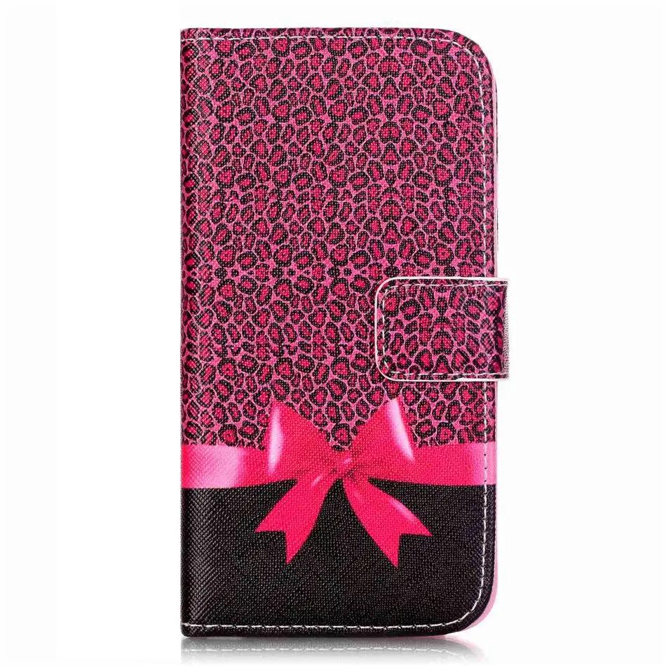 Роскошный чехол для iPhone 7, 8, 6, 6S Plus, 5, 5S, SE, 5C, 4, 4S, 6 Plus, 7 Plus, 8 Plus, Fundas, Магнитный флип-чехол, кожаный кошелек, чехол s D03E - Цвет: Bowknot