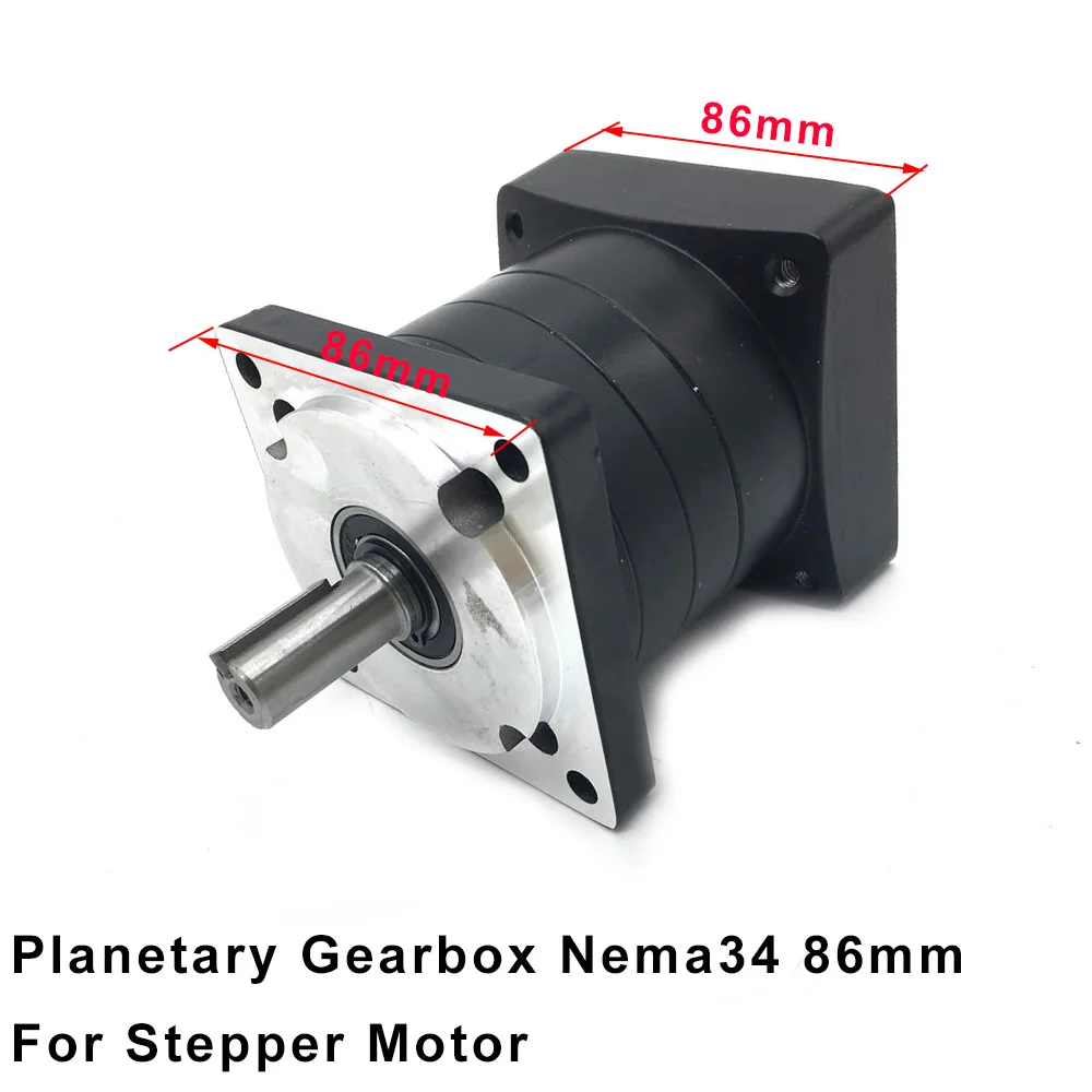 Motor Planetary Gearbox Nema34 86mm Flange 14mm Input 16mm/14mm Output Ratio 3,5,8,10,16,36~216 Speed Reducer for Stepper Motor