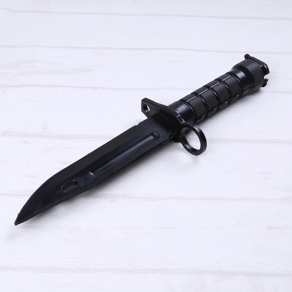Cuchillo de plástico ABS para entrenamiento táctico, hoja de plástico para Cosplay, M9