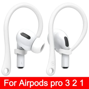 Sportowe silikonowe zaczepy na ucho do Apple AirPods pro akcesoria anty-upadek słuchawki Bluetooth do airpod 2 3 uchwyt do Airpods 3 2 1 tanie i dobre opinie inasmile CN (pochodzenie) Prowadnica do słuchawek earhook earphone