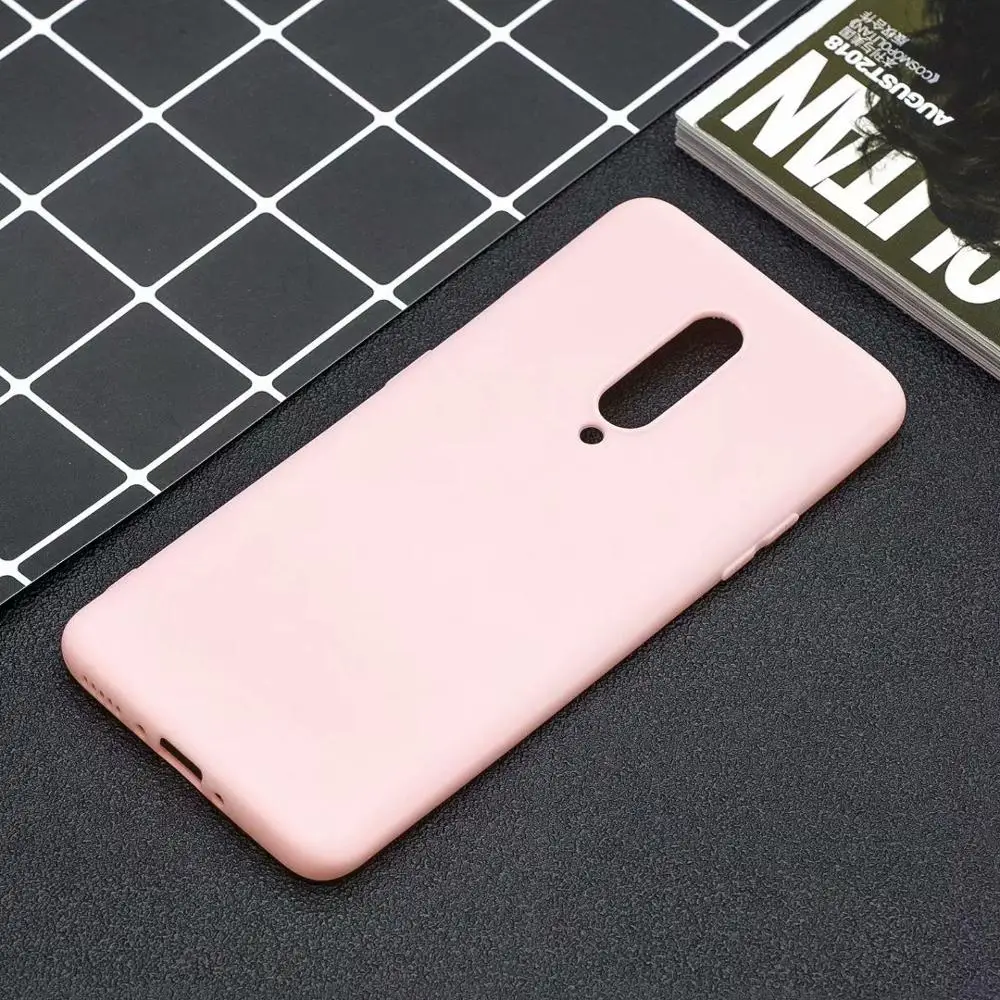 100 шт./лот чехол для телефона для Oneplus 7 для One plus 7 Pro 1+ 7 Pro Мягкий ТПУ, конфетный чехол на заднюю панель