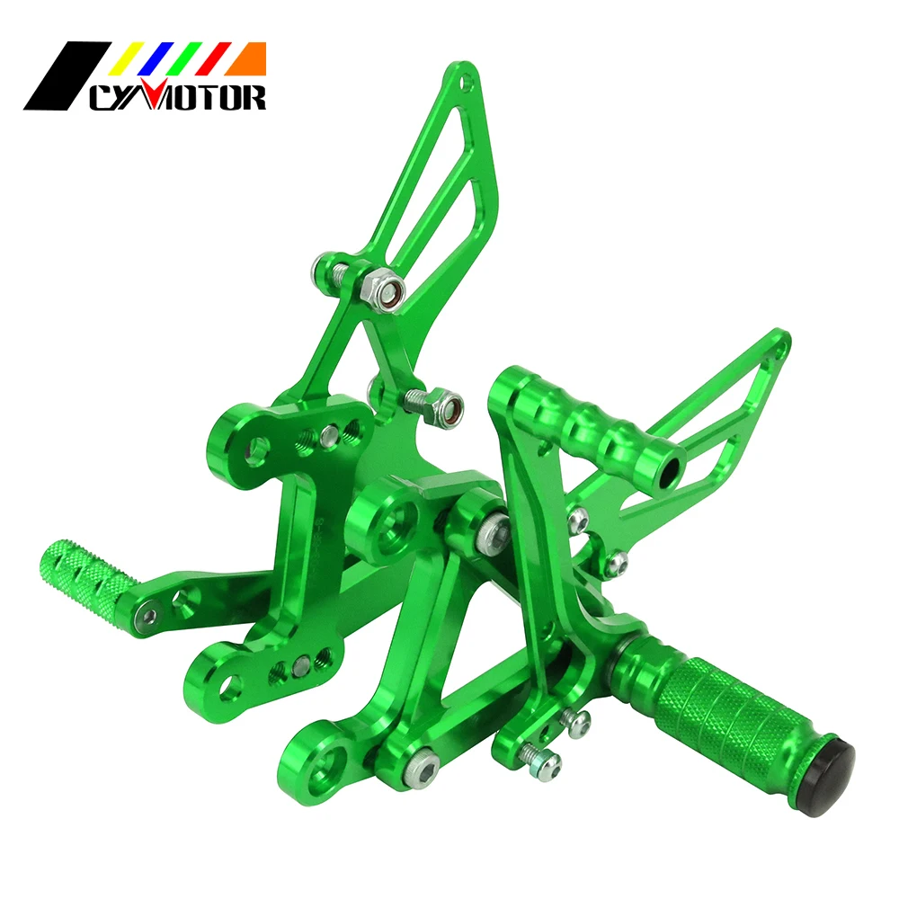Мотоцикл с ЧПУ Регулируемые Подножки для KAWASAKI Ninja ZX6R ZX-6R ZX 6R 2003 2004 03 04