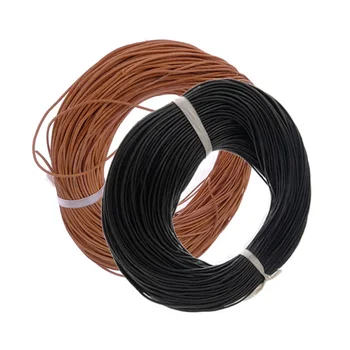

100 m 1.5 mm Leather Cord Round Genuine Real Leather Rope Nature Cord for Bracelet Necklace DIY Jewelry Making