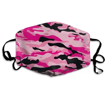

YongColer Military Army Camo Camouflage Black Pink Reusable Comfy Breathable Anti Dust Outdoor Half Face Masks Washable Warm