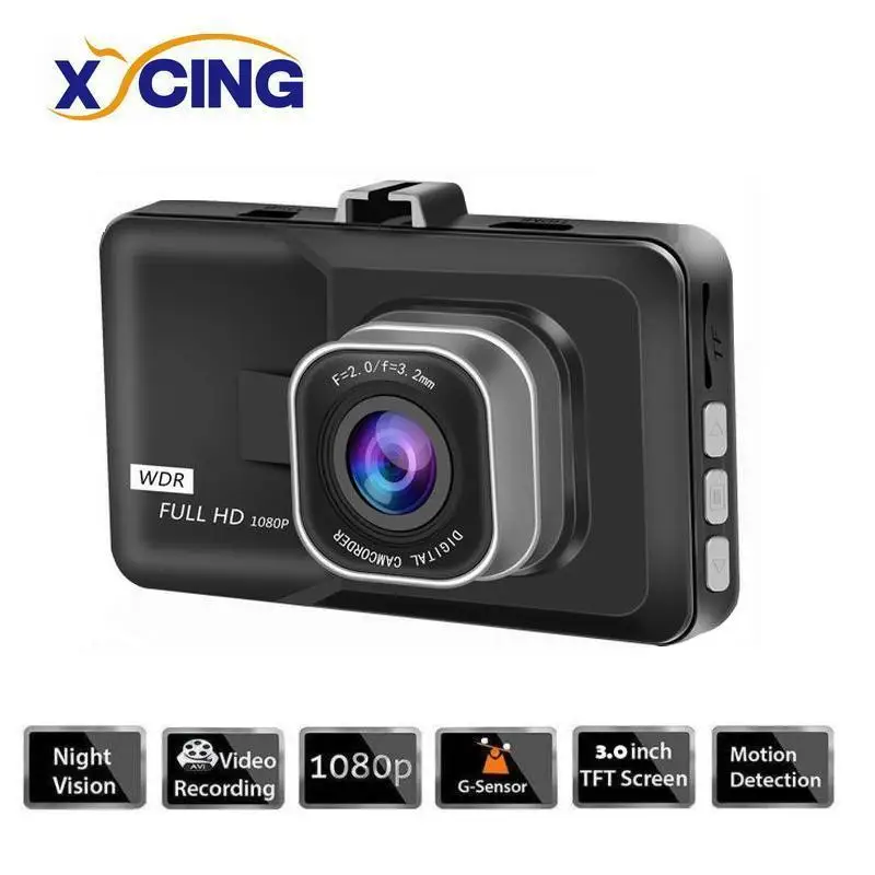 Автомобильный мини видеорегистратор XYCING Full HD 1080p 3 дюймовый экран циклическая
