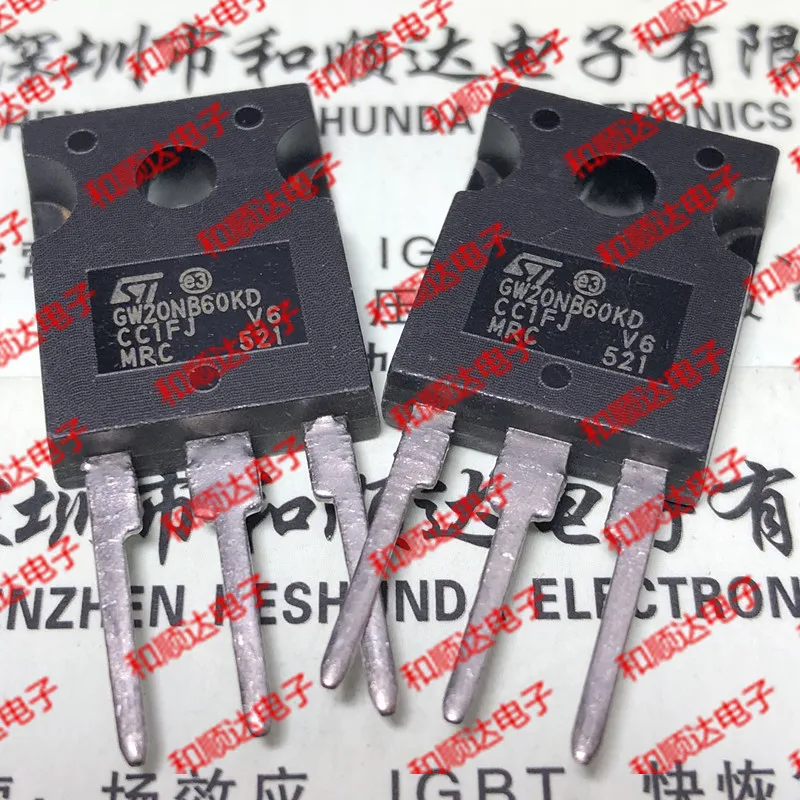 /2 шт./GW20NB60KD STGW20NB60KD-247 600V 20A