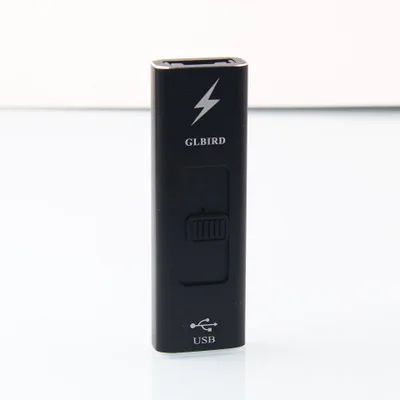 Черный USB прикуриватель металлическая дуга ветрозащитная безопасная и прочная электрическая зажигалка плазменная креативная u-дисковая форма гаджеты для мужчин encendedor - Цвет: Черный