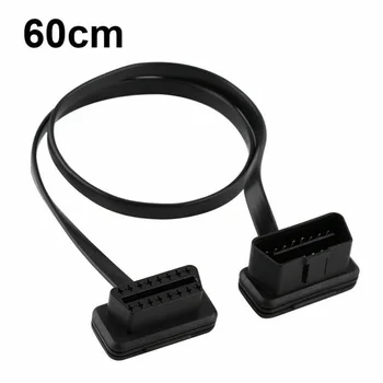 

Cord Extension Cable Diagnostic Extender Connector Black Equipment OBD2