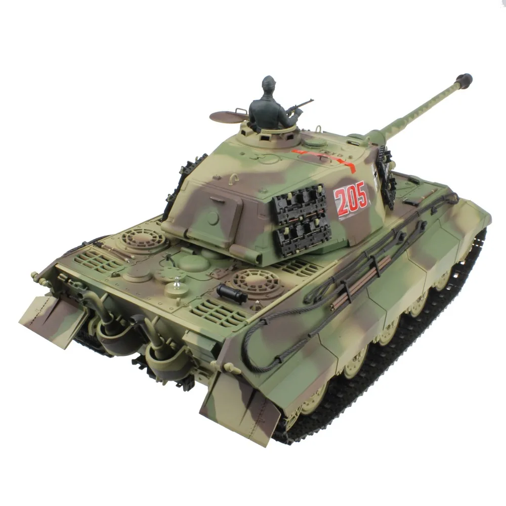 2,4G 1/16 немецкая армия Король тигр хеншель револьвер RC боевой танк стрельба курить звучащий эффект Второй мировой войны модель подарок игрушки