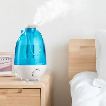 

Silent Cold Mist Ultrasonic Humidifier Aromatherapy Oil Air Humidifier Double Spray Household Atomizer With LED Light New