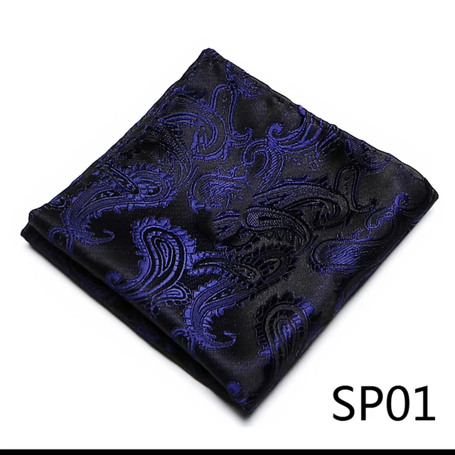 Newest style  Brand Factory Sale Top grade  Pocket Square Paisley Dropshipping Clothing accessories Memorial Day Fit Workplace SP01