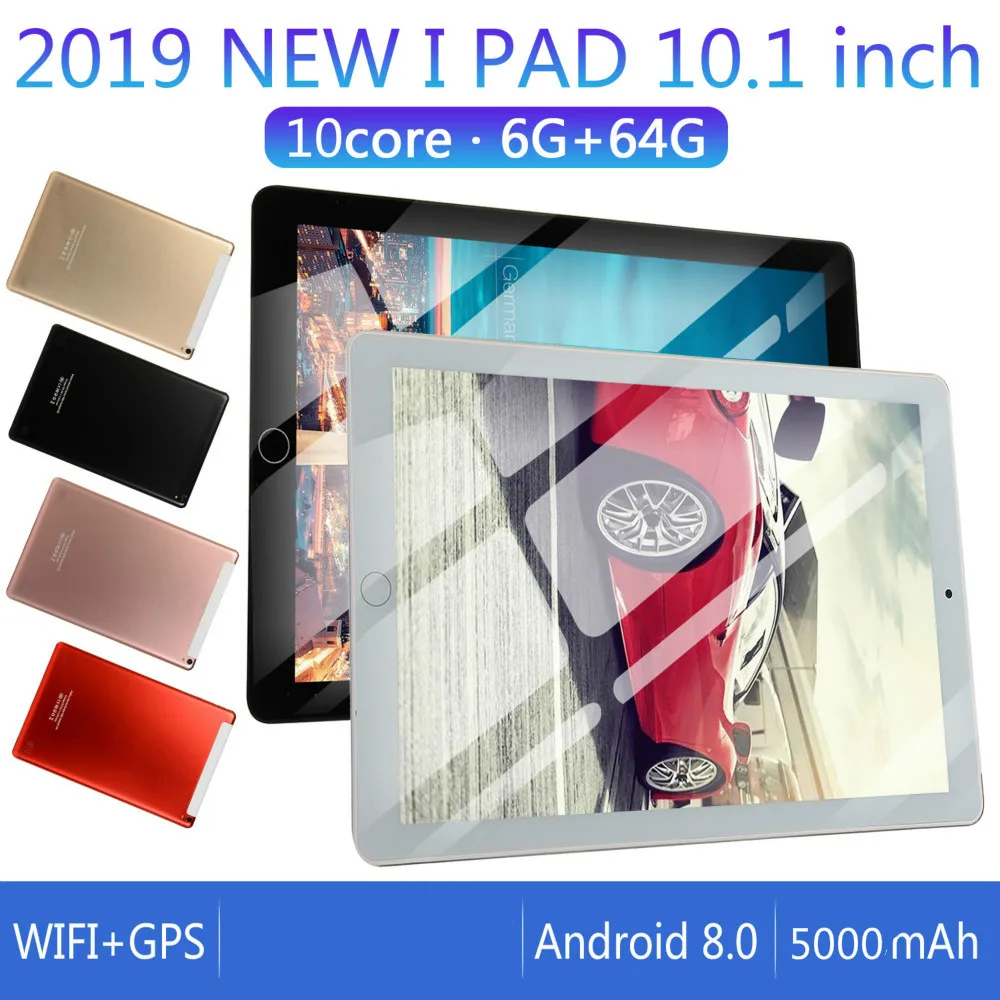 

2020 Android 8.0 WiFi Tablet PC 1280*800 IPS Screen 10 Inch Ten Core 6G+128G Dual SIM Dual Camera Tablet GPS 4G Phone Pad