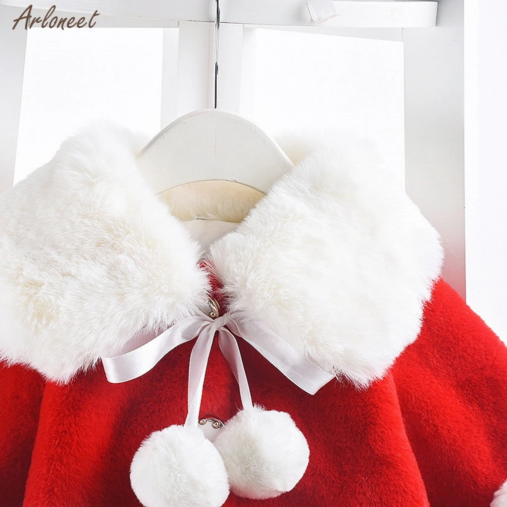Toddler Baby Christmas Winter Clothes Coat Long Sleeve Velvet Thick Jacket Outerwear Coat Warm Clothes Coats For Teenage