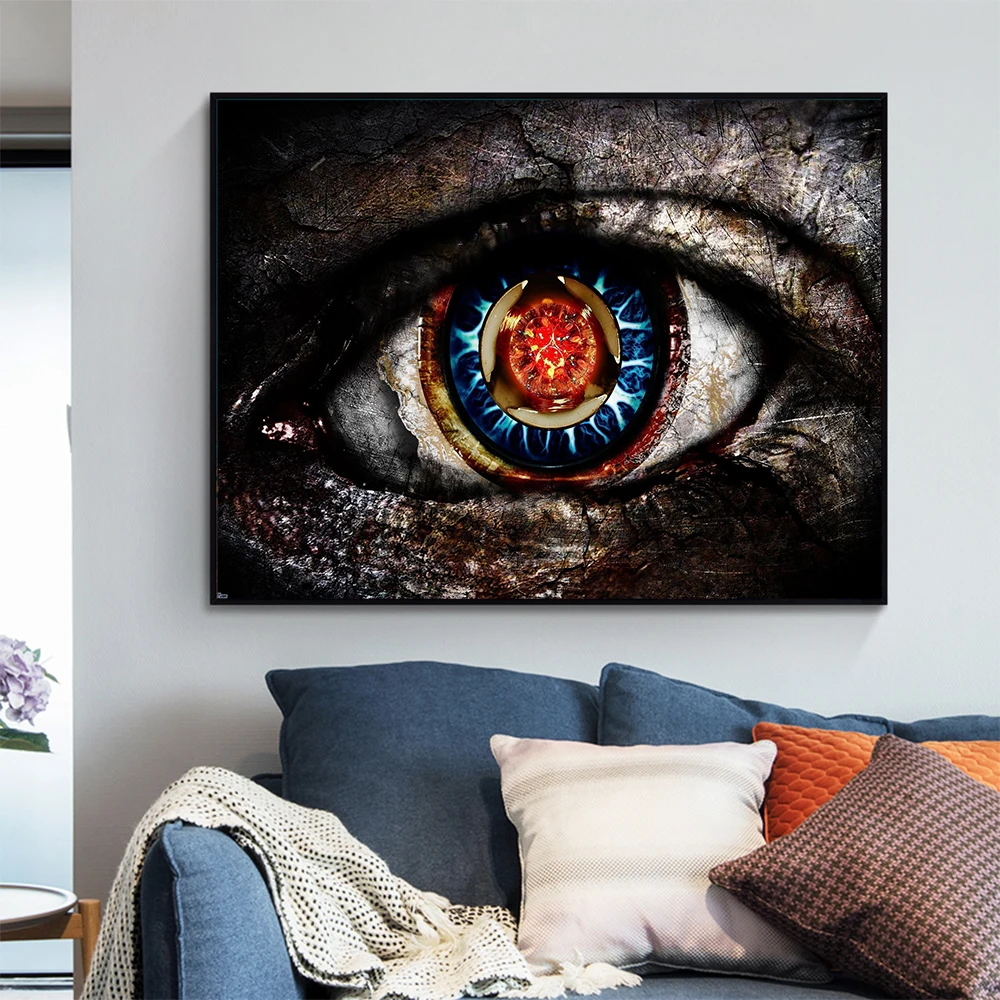HDARTISAN-Canvas-Art-Oil-Painting-Digital-Abstract-Eye-Wall-Pictures-For-Living-Room-Home-Decor-Frameless (2)