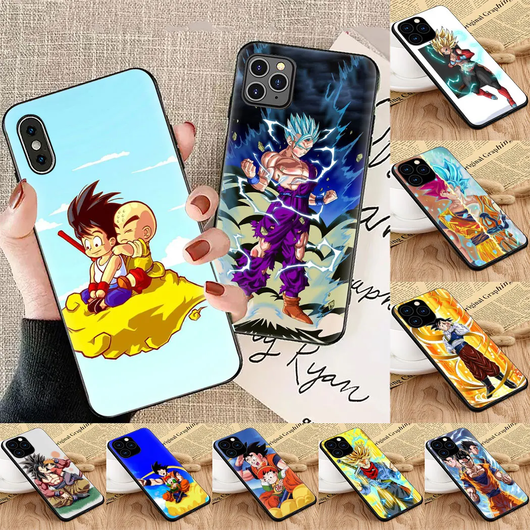 Goku y Gohan Мягкий силиконовый чехол для телефона iPhone 5 6 7 8 11 5S 6s Plus X XS XR Max
