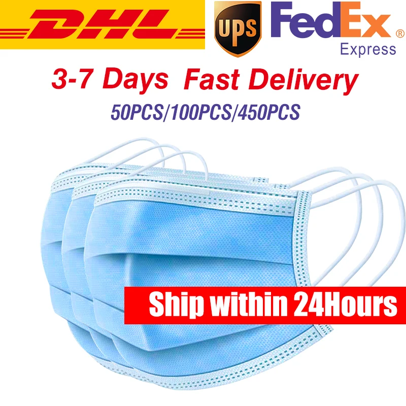 

Disposable Earloop Face Mouth Dust Masks Facial 3-Ply PM2.5 Face Medical Mask Anti-Virus Surgical Non-Woven Protective Masks