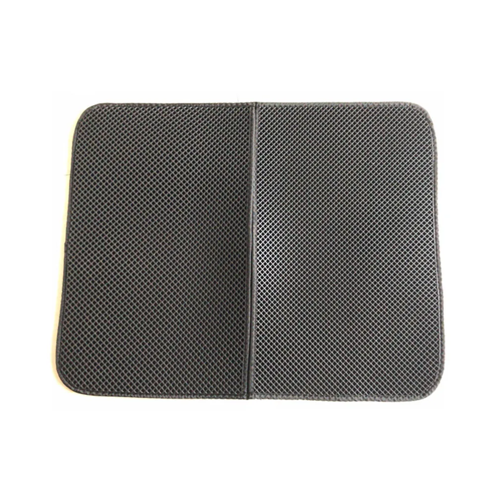 Cat Litter Mat EVA Double Layered Cat Litter Trapper Pad Foldable Waterproof Non-slip Pet Litter Mat Clean Pad Cat Accessories