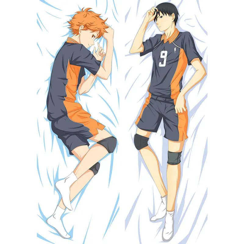 Аниме Haikyu наволочка Хината shoyo Dakimakura Чехол сексуальная девушка крутой мальчик 3D двухстороннее постельное белье обнимающие наволочки для подушек HU02 - Цвет: Peach skin