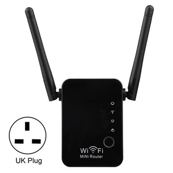 

300Mbps WiFi Repeater Dual Antenna Signal Booster Wireless Router Networks Extender EM88