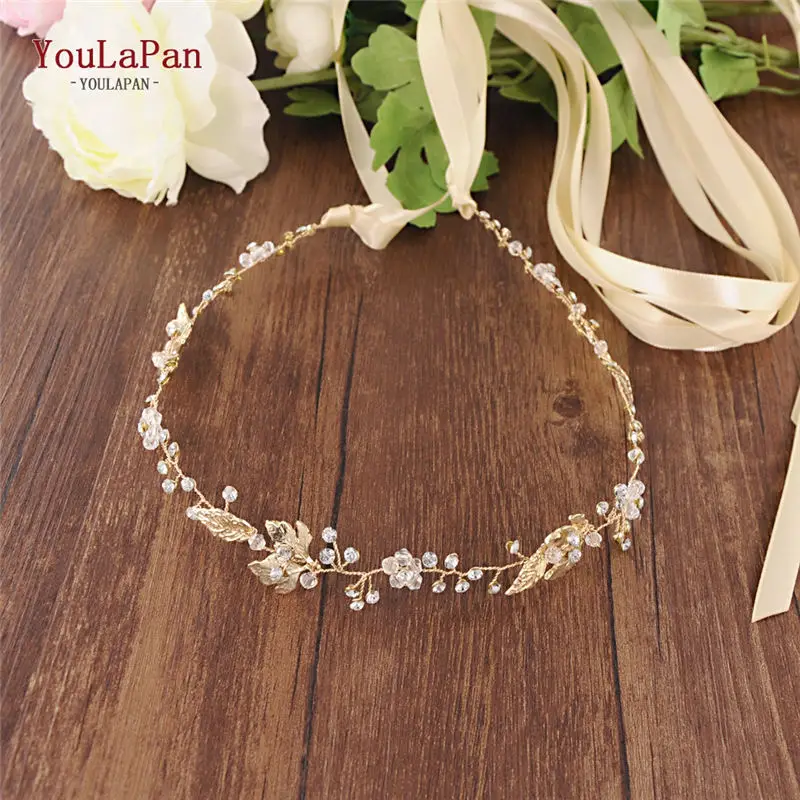 Champagne ribbon YouLaPan SH122 золотой свадебный пояс с Золотые листья кристаллы для свадебного платья Пояс Горный Хрусталь Пояс Свадебные аксессуары пояс невесты - Цвет: Champagne ribbon