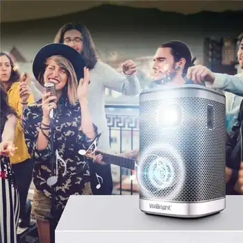 

Vivibright L2 Projector Portable 4K Home Cinema Projector 4500Lumens 1G+8G Bluetooth HIFI Speaker For 3D LED Beamer Projector