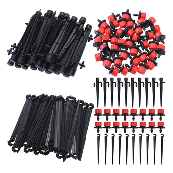 

150 Pcs Drip Irrigation System Kits Adjustable Irrigation Drippers Drip Sprinklers Emitters for Vegetable Gardens