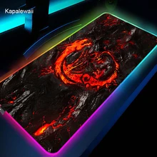Msi grande rgb mouse pad criatividade padrão led gaming mouse pad teclado almofada de mesa computador mouse esteira para dota lol cs lol