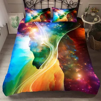 

BEST.WENSD Starlight Galaxy Home Textiles Bed Linen EU King 240x220 Cm AU Queen 210x210cm Comforter Bedding Sets Duver Cove Sets