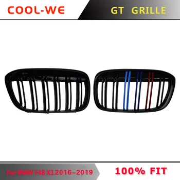 

Gloss Black/M Color Front Bumer Racing Grill For BMW Grille X1 F48 F49 2016-2019