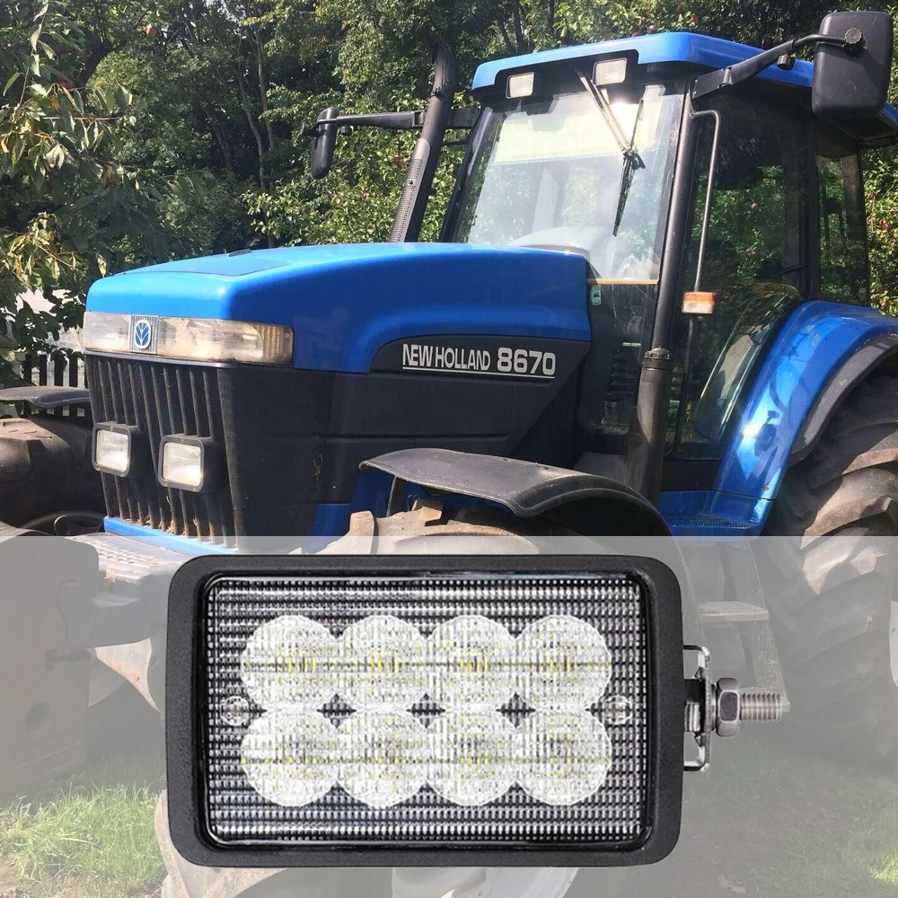 LED Work Light - Side Mount Flood 12V 24V 40W FloodLamp Fits Massey Ferguson Fits Case IH Fits New Holland Tractor x1pc