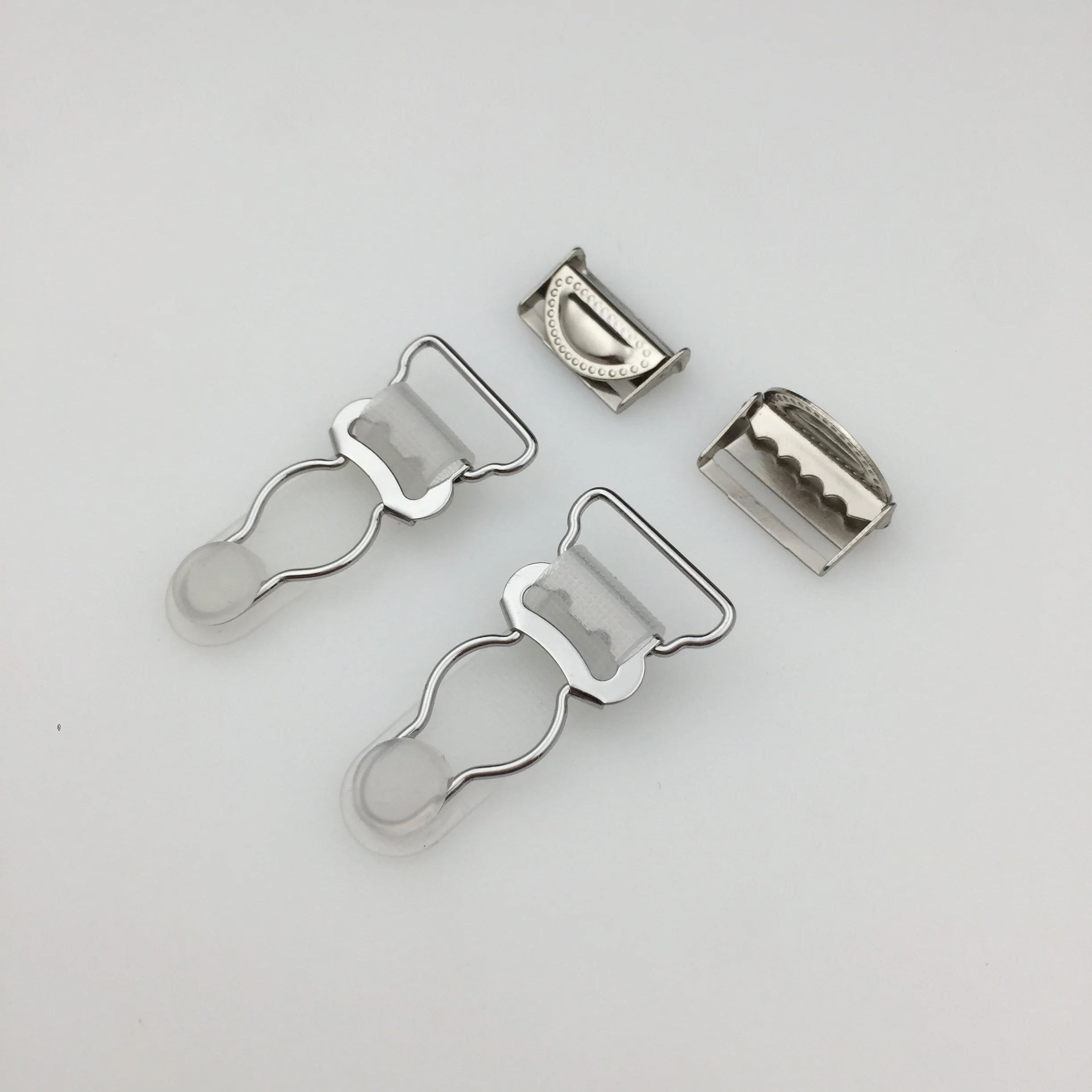 

wholesale high quality Suitable for 20mm adjustable elastic band plated metal suspender clip garter belt clip