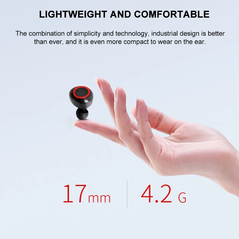 TWS M2 Bluetooth Headphones 5 0 Wireless Earbud Sports Earphone with Mic for Iphone Xiaomi Samsung Huawei Support IOS Andriond