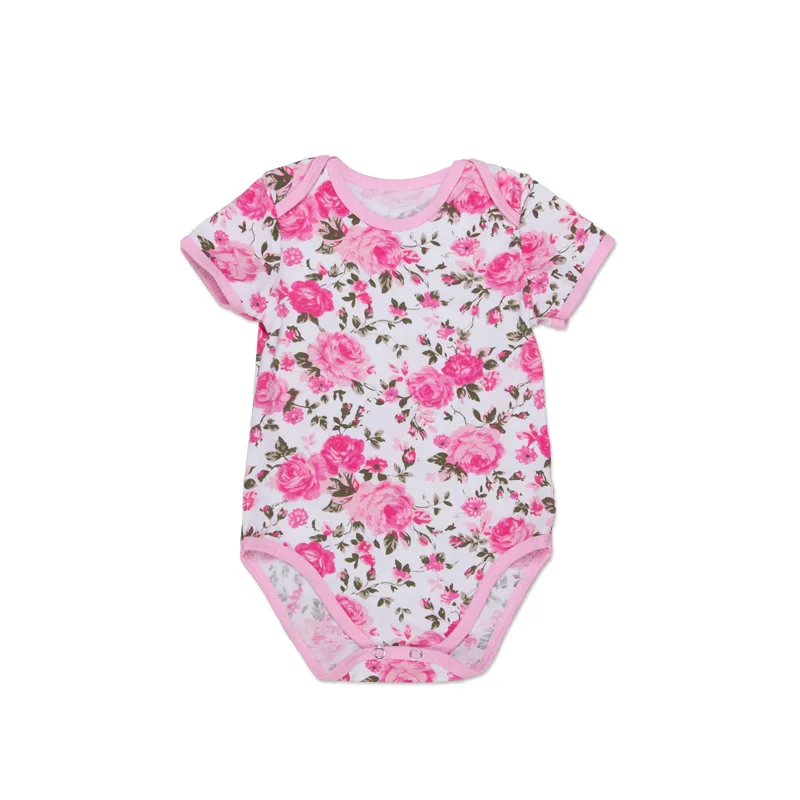 

Summer New Style Short Sleeve High Quality Cotton Short Sleeved Kazakhstan One-Piece Case 0-2-Year-Old Baby Girls Childrenswear