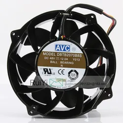 Ventilateur de refroidissement Original, 200x200x70mm, 20CM, carte graphique 20070, dc 48v, 12 a, avec 2 broches, nouveau 