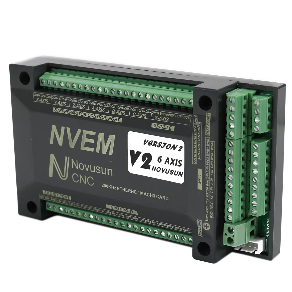 

6 Axis NVEM CNC Controller 200KHz Ethernet Mach3 Motion Control Card Convenient Operation Rational Design Reliable Control