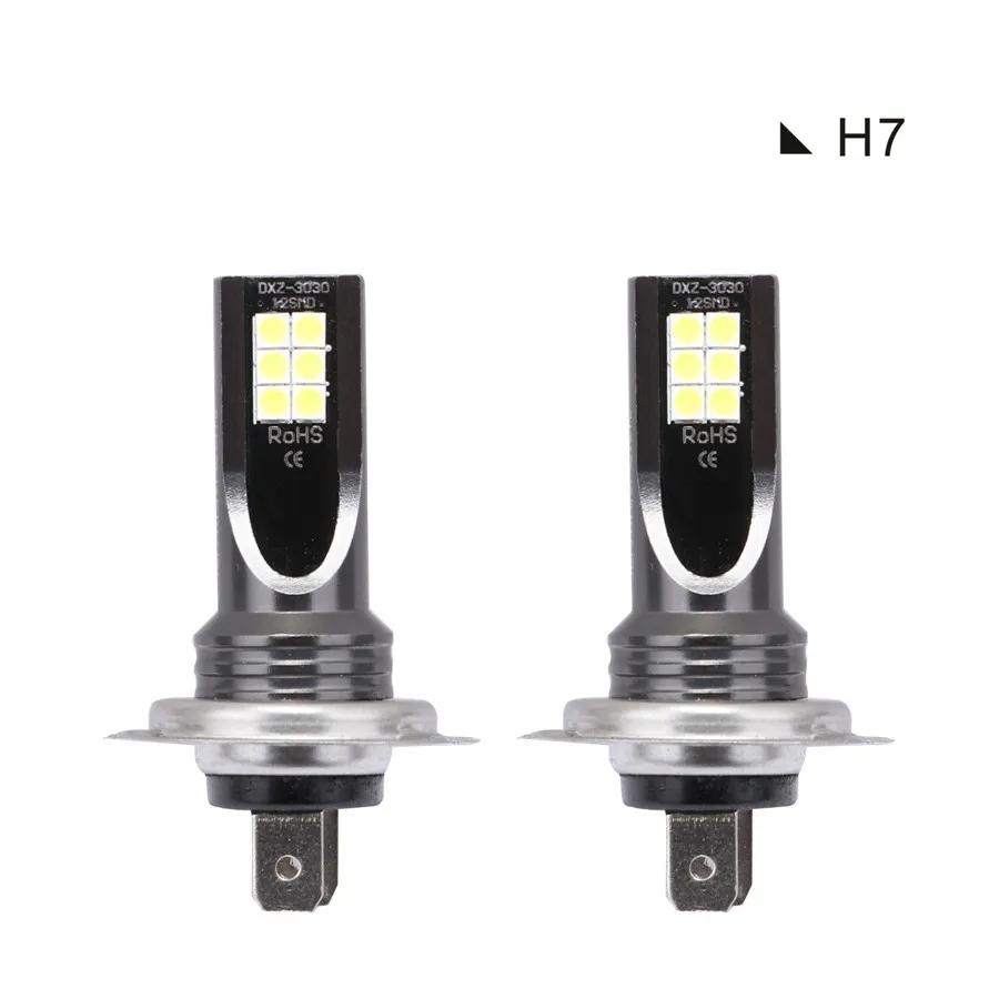 2 шт. H7 светодиодный белый головной светильник Kits110W 20000LM туман светильник лампы 6000 К фар дальнего света