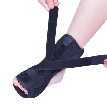 

Adjustable Elastic Ankle Support Plantar Fasciitis Night Splint Foot Drop Orthotic Brace For Heel Ankle Arch Foot Pain