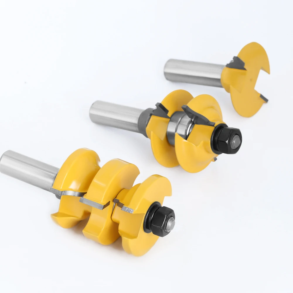 LAVIE 3-teiliges 12-mm-Fräser-Set mit 12,7 mm Schaft, Innentür-Fräser-Set, Ogee-passende R&S-Fräser, Schnitzerei für Holz MC03077 – Detail 10