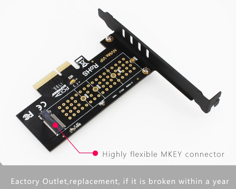 M2.PCIe SSD адаптер M.2 SSD NVME PCIe M.2 к PCIe M2 к PCI e NVME конвертер NVME/M2 M ключ 2230-2280 PCI express x4 x8 x16 карта